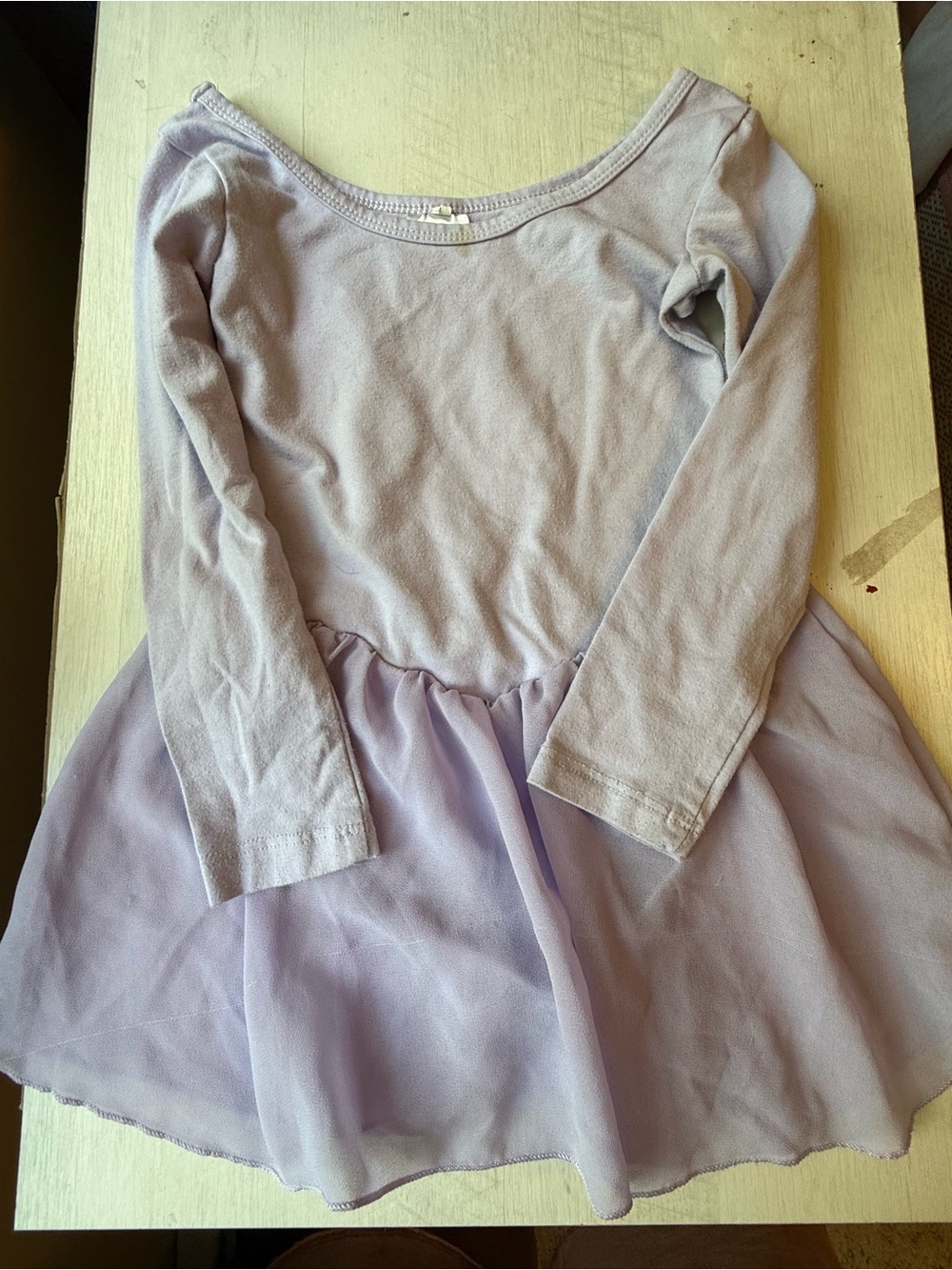 Lilac Long Sleeve Tutu Dress